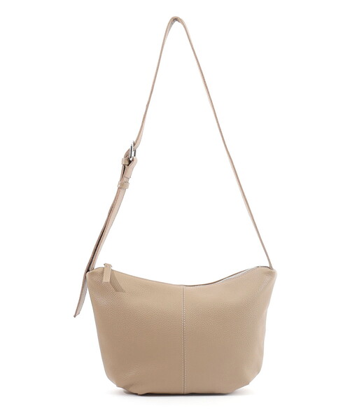 COOCO(クーコ)の「【牛革】シュリンクレザーハーフムーンショルダーバッグ(ショルダーバッグ・レディース・オフホワイト/グレー系/シルバー/ブラック・FREE)」の19枚目の写真