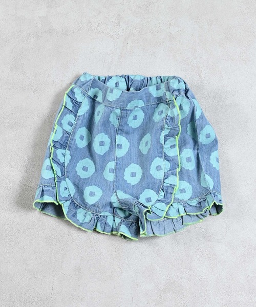 MARKEY'S（マーキーズ）の「はなはなデニムフリルキュロットパンツ（デニムパンツ・キッズ・ブルー/ライトブルー・80/90/100/110/120/130/140/150）」の12枚目の写真