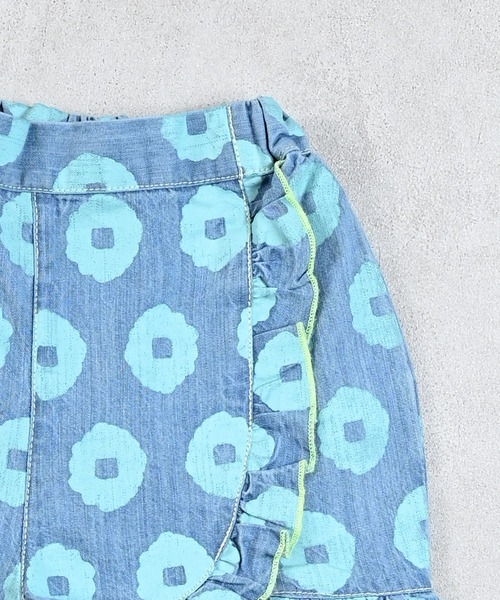 MARKEY'S（マーキーズ）の「はなはなデニムフリルキュロットパンツ（デニムパンツ・キッズ・ブルー/ライトブルー・80/90/100/110/120/130/140/150）」の19枚目の写真