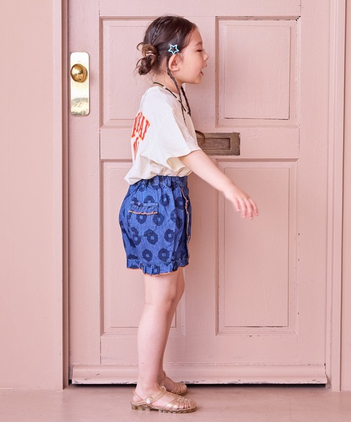 MARKEY'S（マーキーズ）の「はなはなデニムフリルキュロットパンツ（デニムパンツ・キッズ・ブルー/ライトブルー・80/90/100/110/120/130/140/150）」の10枚目の写真