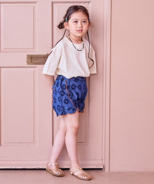 MARKEY'S（マーキーズ）の「はなはなデニムフリルキュロットパンツ（デニムパンツ・キッズ・ブルー/ライトブルー・80/90/100/110/120/130/140/150）」の9枚目の写真