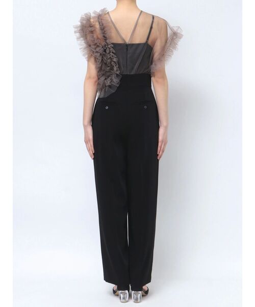 LAGUNAMOON（ラグナムーン）の「【WEB限定】LADYチュールドッキングコンビネゾン（パンツドレス・レディース・ブラック/その他1/チャコールグレー/イエロー・X-SMALL/LARGE/SMALL/MEDIUM）」の7枚目の写真
