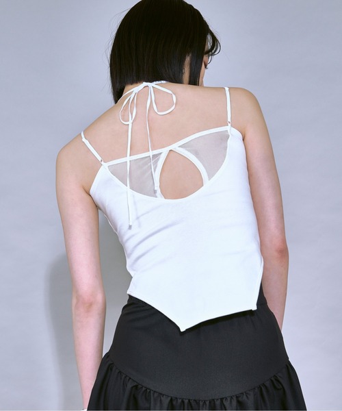 Ezick(エジック)の「Design neck カップインキャミソール(キャミソール・レディース・ホワイト系その他7/ブラック/オフホワイト・FREE)」の13枚目の写真