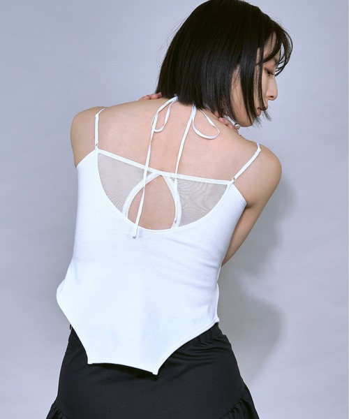 Ezick(エジック)の「Design neck カップインキャミソール(キャミソール・レディース・ホワイト系その他7/ブラック/オフホワイト・FREE)」の14枚目の写真