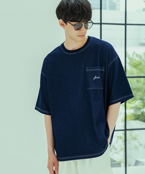 セール】デニムライク刺繍T / 324581（Tシャツ/カットソー）｜LAKOLE