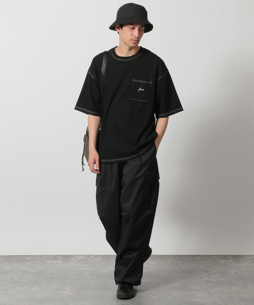 LAKOLE(ラコレ)の「デニムライク刺繍T / 324581(Tシャツ/カットソー・メンズ・ブルー/ブラック/その他9/インディゴブルー・MEDIUM/LARGE/X-LARGE)」の5枚目の写真
