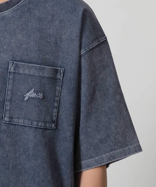 LAKOLE(ラコレ)の「デニムライク刺繍T / 324581(Tシャツ/カットソー・メンズ・ブルー/ブラック/その他9/インディゴブルー・MEDIUM/LARGE/X-LARGE)」の17枚目の写真