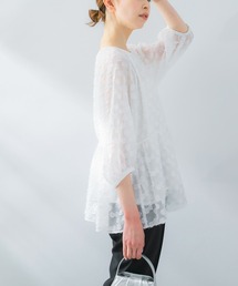 URBAN RESEARCH ROSSO WOMEN | ラメジャガードペプラムブラウス(シャツ/ブラウス)