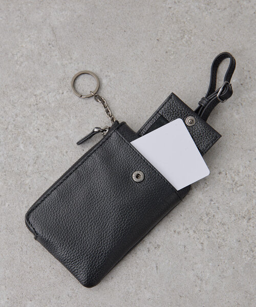 ear PAPILLONNER（イアパピヨネ）の「《本革》Dパーツ縦型レザーケース/バッグチャーム（カードケース・レディース・ブラック系その他/シルバー系その他・FREE）」の14枚目の写真