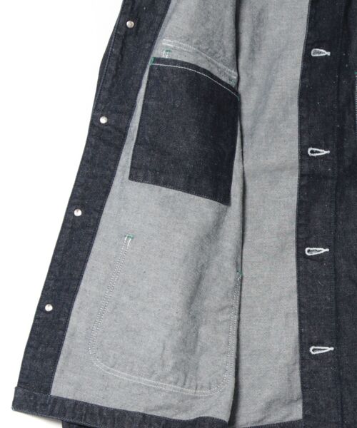 BROOKLYN OVERALL(ブルックリンオーバーオール)の「4パッチカバーオール11oz(デニムジャケット・メンズ・ネイビー・SMALL/MEDIUM/LARGE)」の10枚目の写真
