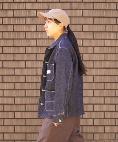 BROOKLYN OVERALL(ブルックリンオーバーオール)の「4パッチカバーオール11oz(デニムジャケット・メンズ・ネイビー・SMALL/MEDIUM/LARGE)」の19枚目の写真