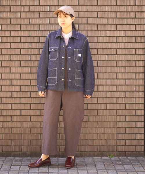 BROOKLYN OVERALL(ブルックリンオーバーオール)の「4パッチカバーオール11oz(デニムジャケット・メンズ・ネイビー・SMALL/MEDIUM/LARGE)」の18枚目の写真