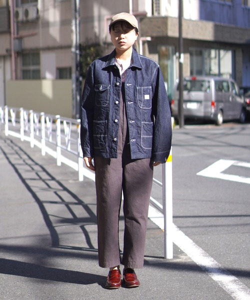 BROOKLYN OVERALL(ブルックリンオーバーオール)の「4パッチカバーオール11oz(デニムジャケット・メンズ・ネイビー・SMALL/MEDIUM/LARGE)」の12枚目の写真