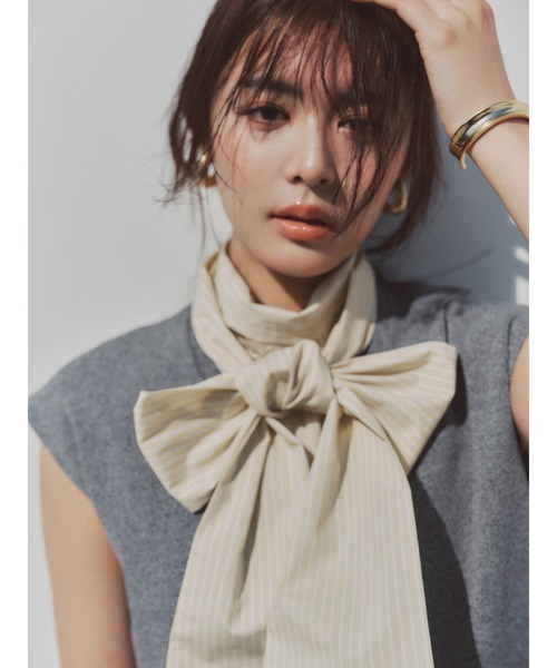 ◾️にゃん◾️Mila Owen 前後2WAYチュールヤーンニットベスト 前後2WAYチュールヤーンニットベスト(ベスト)｜アウター｜Mila