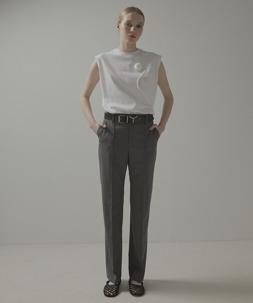 LE CIEL BLEU（ルシェルブルー）の「ストレートトラウザー / Straight Trousers（その他パンツ・レディース・ブルー/ブラック/グレー・34/36/38）」の6枚目の写真