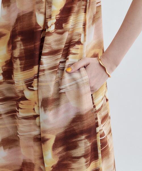 GALLEST（ギャレスト）の「デジタルプリントキャミワンピース（ワンピース・レディース・キャメル/グリーン・38/36）」の13枚目の写真