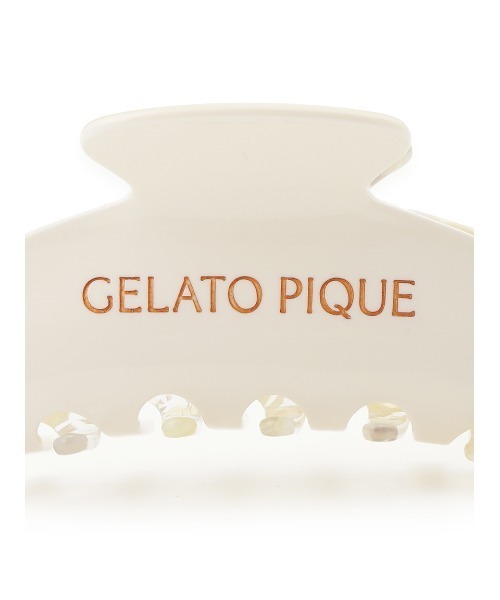 gelato pique（ジェラートピケ）の「ロゴヘアクリップ（バレッタ/ヘアクリップ・レディース・ネイビー/クリーム/コーラルピンク・FREE）」の6枚目の写真