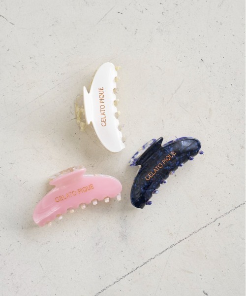 gelato pique（ジェラートピケ）の「ロゴヘアクリップ（バレッタ/ヘアクリップ・レディース・ネイビー/クリーム/コーラルピンク・FREE）」の13枚目の写真