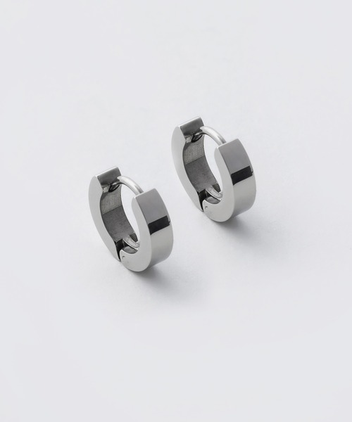 WYZ surgical stainless(ダブリューワイジィーサージカルステンレス)の「【 金属アレルギー対応 】シンプルフープピアス サージカルステンレス (両耳用) 直径10mm, 幅3mm(ピアス(両耳用)・メンズ・ゴールド/ブラック/シルバー・FREE)」の20枚目の写真