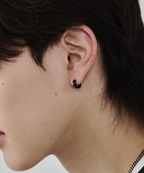 セール】【 金属アレルギー対応 】シンプルフープピアス