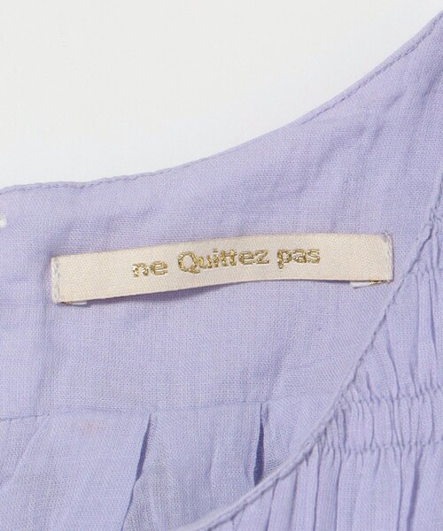 NE QUITTEZ PAS!（ヌキテパ）の「＜ne Quittez pas＞SHIRRING ノースリーブ ワンピース ＜Select by EMMEL REFINES＞（ワンピース・レディース・ブラック/ライラック・S/M）」の12枚目の写真