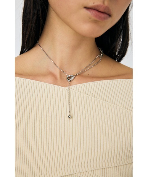 MANY CHAIN HEART ネックレス(ネックレス)|MOUSSY(マウジー MANY CHAIN HEART ネックレス(ネックレス)|MOUSSY(マウジー