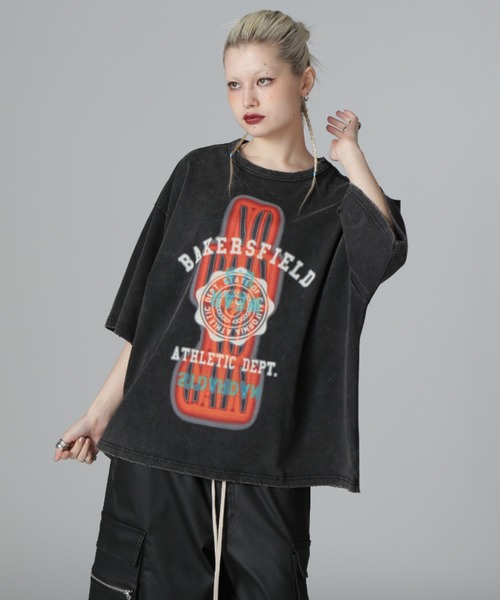 DankeSchon／ダンケシェーン／GRADATION CHEMICAL TEE BAKERSFI セール】DankeSchon/ダンケシェーン/GRADATION CHEMICAL TEE