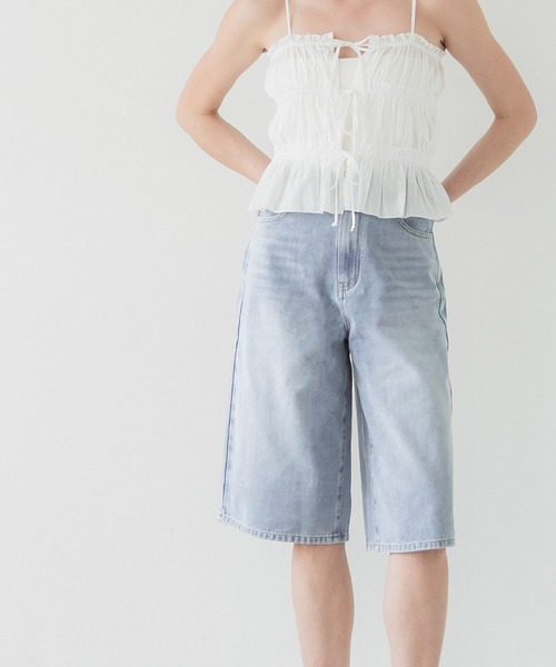 coca（coca）（コカ）の「【WEB限定セール】デニムバミューダパンツ（その他パンツ・レディース・ブルー・M/L/S）」の5枚目の写真