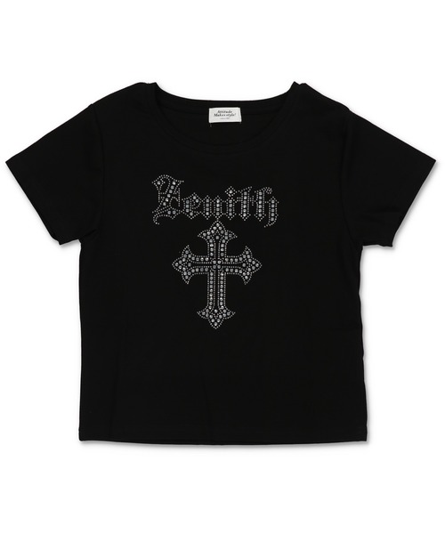 SPINNS（スピンズ）の「大人気デザインが半袖になって再登場！半袖カットソー/ピタTシャツ/ストーンクロス（Tシャツ/カットソー・レディース・オフホワイト/杢グレー/ブラック・ONESIZE）」の12枚目の写真