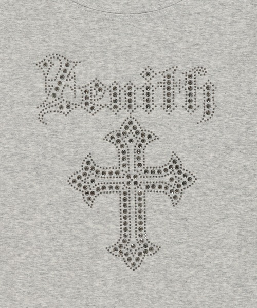 SPINNS（スピンズ）の「大人気デザインが半袖になって再登場！半袖カットソー/ピタTシャツ/ストーンクロス（Tシャツ/カットソー・レディース・オフホワイト/杢グレー/ブラック・ONESIZE）」の16枚目の写真