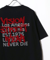 VISION STREET WEAR | VISION STREET WEAR/ビジョンストリートウェア オーバーサイズ  イラスト フォト ワンポイントロゴ バックプリント 半袖Tシャツ レディース メンズ(Tシャツ/カットソー)