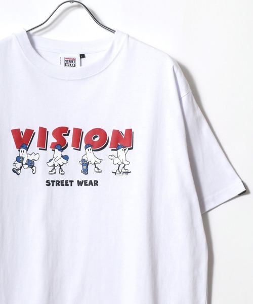 VISION STREET WEAR(ヴィジョンストリートウェア)の「VISION STREET WEAR/ビジョンストリートウェア オーバーサイズ イラスト フォト ワンポイントロゴ バックプリント 半袖Tシャツ レディース メンズ(Tシャツ/カットソー・メンズ・ブラック/ホワイト/ホワイト系その他/ブラック系その他/ホワイト系その他2/ホワイト系その他3/ホワイト系その他4/ホワイト系その他5/ホワイト系その他6/ブラック系その他2/ブラック系その他3/ブラック系その他4/ブラック系その他5/ブラック系その他6・M/L/LL)」の6枚目の写真