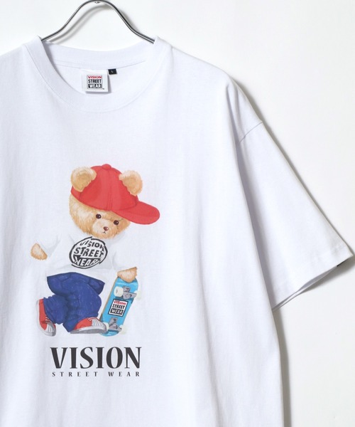 VISION STREET WEAR(ヴィジョンストリートウェア)の「VISION STREET WEAR/ビジョンストリートウェア オーバーサイズ イラスト フォト ワンポイントロゴ バックプリント 半袖Tシャツ レディース メンズ(Tシャツ/カットソー・メンズ・ブラック/ホワイト/ホワイト系その他/ブラック系その他/ホワイト系その他2/ホワイト系その他3/ホワイト系その他4/ホワイト系その他5/ホワイト系その他6/ブラック系その他2/ブラック系その他3/ブラック系その他4/ブラック系その他5/ブラック系その他6・M/L/LL)」の7枚目の写真