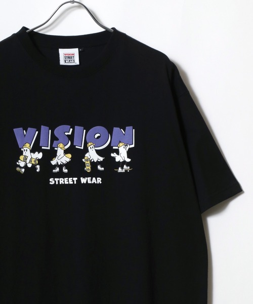 VISION STREET WEAR(ヴィジョンストリートウェア)の「VISION STREET WEAR/ビジョンストリートウェア オーバーサイズ イラスト フォト ワンポイントロゴ バックプリント 半袖Tシャツ レディース メンズ(Tシャツ/カットソー・メンズ・ブラック/ホワイト/ホワイト系その他/ブラック系その他/ホワイト系その他2/ホワイト系その他3/ホワイト系その他4/ホワイト系その他5/ホワイト系その他6/ブラック系その他2/ブラック系その他3/ブラック系その他4/ブラック系その他5/ブラック系その他6・M/L/LL)」の12枚目の写真