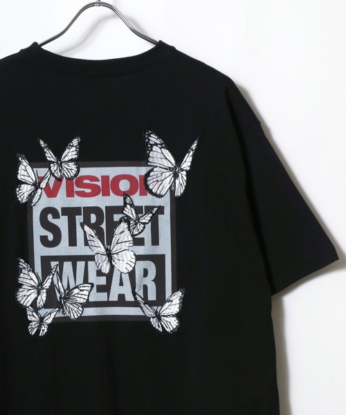 VISION STREET WEAR(ヴィジョンストリートウェア)の「VISION STREET WEAR/ビジョンストリートウェア オーバーサイズ イラスト フォト ワンポイントロゴ バックプリント 半袖Tシャツ レディース メンズ(Tシャツ/カットソー・メンズ・ブラック/ホワイト/ホワイト系その他/ブラック系その他/ホワイト系その他2/ホワイト系その他3/ホワイト系その他4/ホワイト系その他5/ホワイト系その他6/ブラック系その他2/ブラック系その他3/ブラック系その他4/ブラック系その他5/ブラック系その他6・M/L/LL)」の9枚目の写真