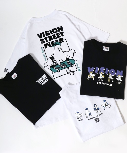 VISION STREET WEAR(ヴィジョンストリートウェア)の「VISION STREET WEAR/ビジョンストリートウェア オーバーサイズ イラスト フォト ワンポイントロゴ バックプリント 半袖Tシャツ レディース メンズ(Tシャツ/カットソー・メンズ・ブラック/ホワイト/ホワイト系その他/ブラック系その他/ホワイト系その他2/ホワイト系その他3/ホワイト系その他4/ホワイト系その他5/ホワイト系その他6/ブラック系その他2/ブラック系その他3/ブラック系その他4/ブラック系その他5/ブラック系その他6・M/L/LL)」の16枚目の写真