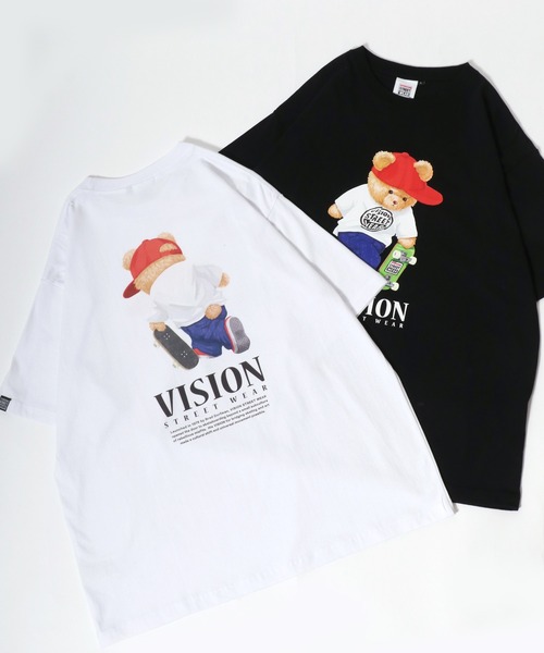 VISION STREET WEAR(ヴィジョンストリートウェア)の「VISION STREET WEAR/ビジョンストリートウェア オーバーサイズ イラスト フォト ワンポイントロゴ バックプリント 半袖Tシャツ レディース メンズ(Tシャツ/カットソー・メンズ・ブラック/ホワイト/ホワイト系その他/ブラック系その他/ホワイト系その他2/ホワイト系その他3/ホワイト系その他4/ホワイト系その他5/ホワイト系その他6/ブラック系その他2/ブラック系その他3/ブラック系その他4/ブラック系その他5/ブラック系その他6・M/L/LL)」の15枚目の写真