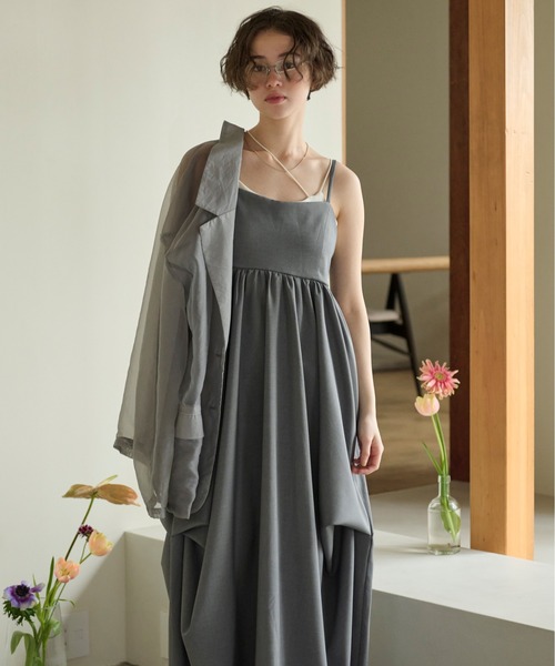 loin nuit（ロワンニュイ）の「random pick cami onepiece / ランダムピックキャミワンピース（ワンピース・レディース・アイボリー/グレー/ベージュ・FREE）」の3枚目の写真