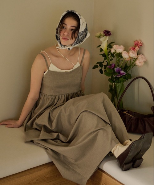 loin nuit（ロワンニュイ）の「random pick cami onepiece / ランダムピックキャミワンピース（ワンピース・レディース・アイボリー/グレー/ベージュ・FREE）」の21枚目の写真