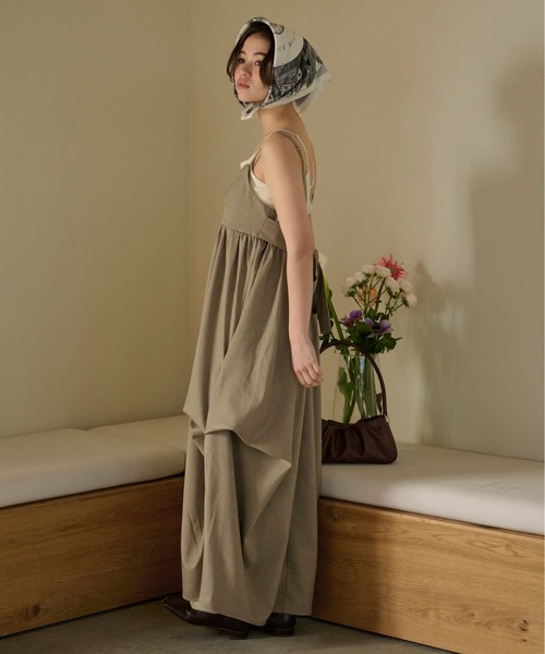 loin nuit（ロワンニュイ）の「random pick cami onepiece / ランダムピックキャミワンピース（ワンピース・レディース・アイボリー/グレー/ベージュ・FREE）」の10枚目の写真