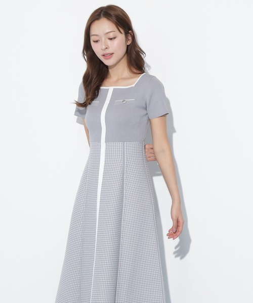 最高級】MaxMara マレーラ ジャガード風♪ ニットフレアワンピース
