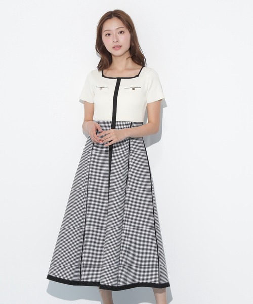 新品 JILL STUART White ジャガード膝丈ワンピース 4 JILL by JILL STUART｜◇ジャガードミニワンピース | Rakuten