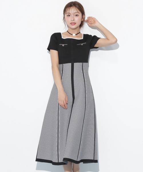 ジャガードニットフレアワンピース JILL BY JILLSTUART JILL by JILL STUART（ジルバイジルスチュアート）の「◇ジャガード