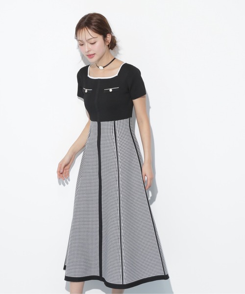 ジャガードニットフレアワンピース JILL BY JILLSTUART JILL by JILL STUART（ジルバイジルスチュアート）の「◇ジャガード