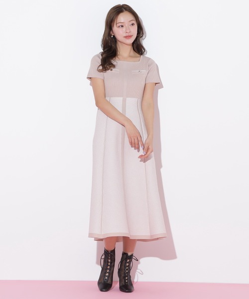 希少 黒入荷！ ◇ジャガードニットフレアワンピース（ワンピース）｜JILL by ワンピース