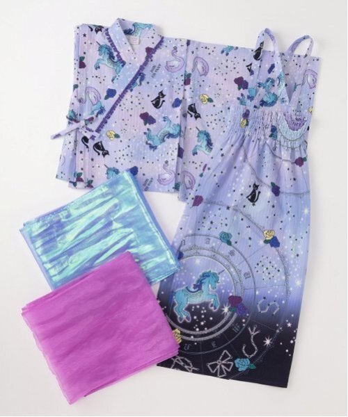 接触冷感】星座柄浴衣（浴衣）｜ANNA SUI mini（アナスイ・ミニ