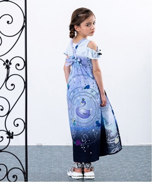 ANNA SUI 浴衣 モノトーン格子柄 ストライプリボン柄浴衣 7152602 | ANNA SUI mini