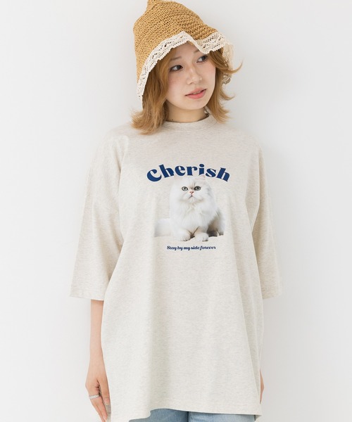 JAM & LINK(ジャムアンドリンク)の「綿100% ビッグシルエット プリント半袖Tシャツ(Tシャツ/カットソー・メンズ・A/B/C/D/E/F・M/L)」の6枚目の写真
