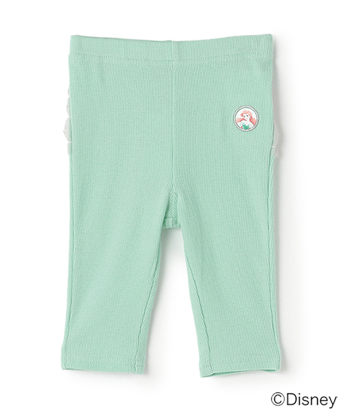 petit main（プティマイン）の「【Disney】バックフリル7分丈レギンス（レギンス/スパッツ・キッズ・ラベンダー/サックスブルー/ブラック/ホワイト系/エメラルド・90cm/80ｃｍ/100cm/110cm/130cm/120cm）」の4枚目の写真