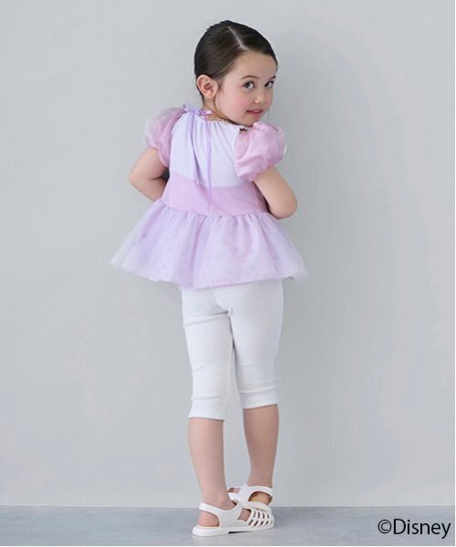 petit main（プティマイン）の「【Disney】バックフリル7分丈レギンス（レギンス/スパッツ・キッズ・ラベンダー/サックスブルー/ブラック/ホワイト系/エメラルド・90cm/80ｃｍ/100cm/110cm/130cm/120cm）」の7枚目の写真
